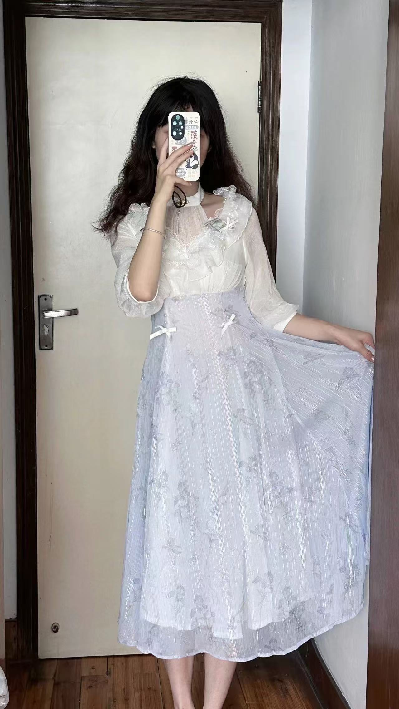 French Vintage Floral Midi Dress - Vrouwen Bloemen Lolita Jurk Koreaans 2026
