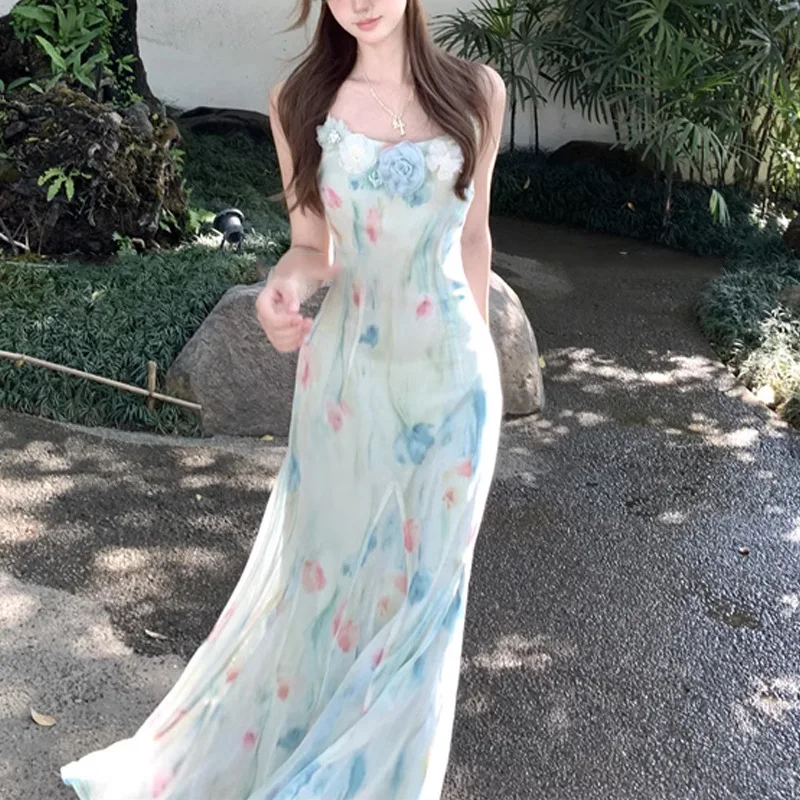 Kawaii Zoete Y2k Japanse Midi  - French Vintage Floral Midi Dress recensie en prijs