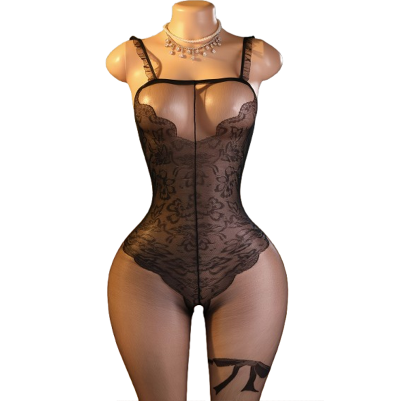 1 x Verleidelijke zwarte kante - Lingerie recensie en prijs