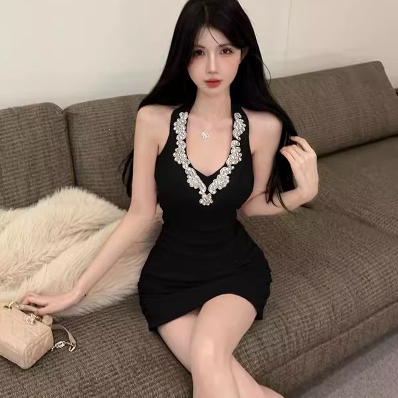 Sexy zwarte one-shoulder gerim - Sparkly Rhinestone Club Party Dress recensie en prijs